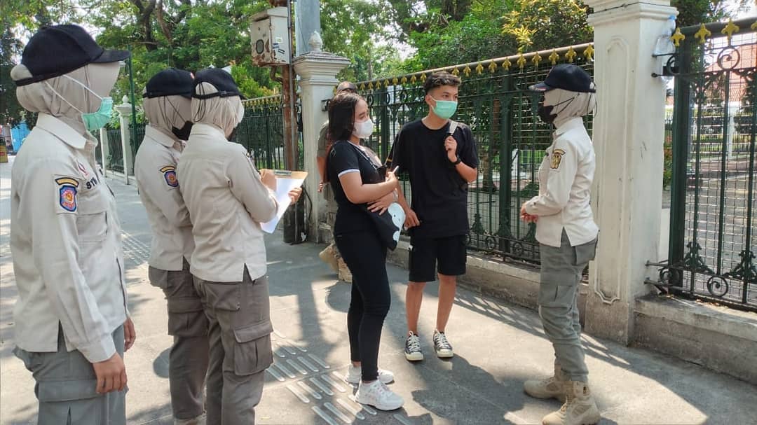Satpol PP Pariwisata Kota Yogyakarta melaksanakan Pengamanan dan Patroli di kawasan wisata
