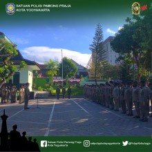 Satpol PP Kota Yogyakarta Melaksanakan Apel Pagi