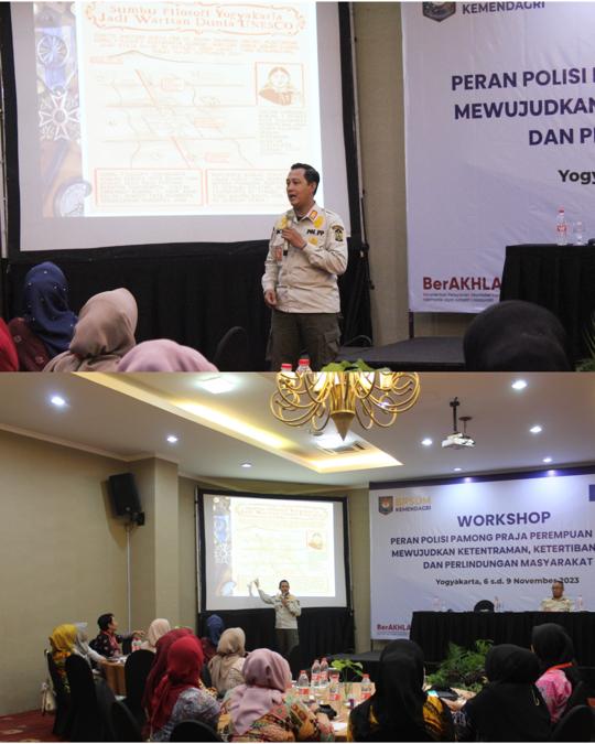 Satpol PP Kota Yogyakarta Menjadi Narasumber di Acara Workshop “Peran Polisi Pamong Praja Perempuan Dalam Mewujudkan Ketentraman, Ketertiban Umum dan Perlindungan Masyarakat”