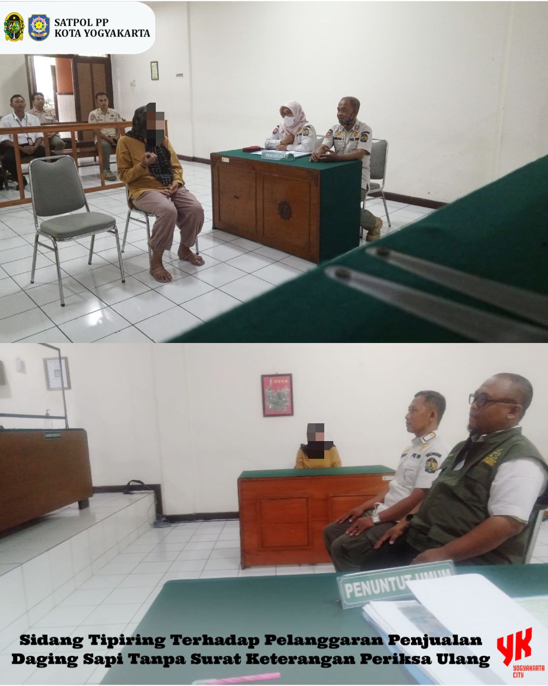 Sidang Tipiring di Pengadilan Negeri Yogyakarta: 1 Terdakwa Didenda atas Pelanggaran Penjualan Daging Sapi Tanpa Dilengkapi Surat Keterangan Periksa Ulang